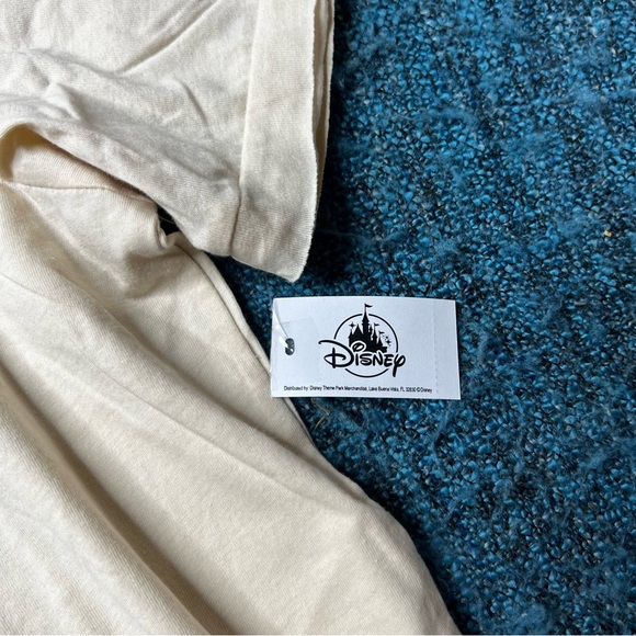 Disney Parks Star War's Galaxy's Edge Black Spire Outpost T-Shirt Cream Orange - Picture 4 of 6